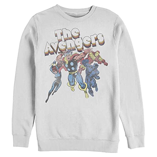 Marvel Men's Classic Avengers Pullover Crew Fleece
