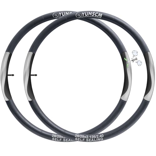 2-PCS 28'/29' Self Sealing Bike Tubes AV32mm 29x2.125/2.2/2.25/2.3/2.35/2.4 Super Automatic Repair Puncture Resistant 28/29 x 2.125-2.40 Bicycle Tire Tubes Schrader Valve
