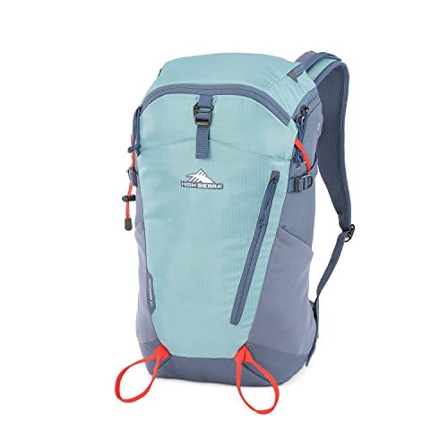 Image of High Sierra Pathway 2.0 Backpack with Hydration Storage Sleeve, for Hiking, Biking, Camping, Traveling, Arctic Blue, 30L