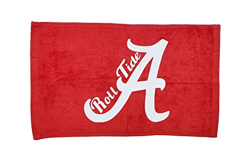 Alabama 100% Cotton 11'x18' Red Rally Towel White HTV Vinyl Hand Towel