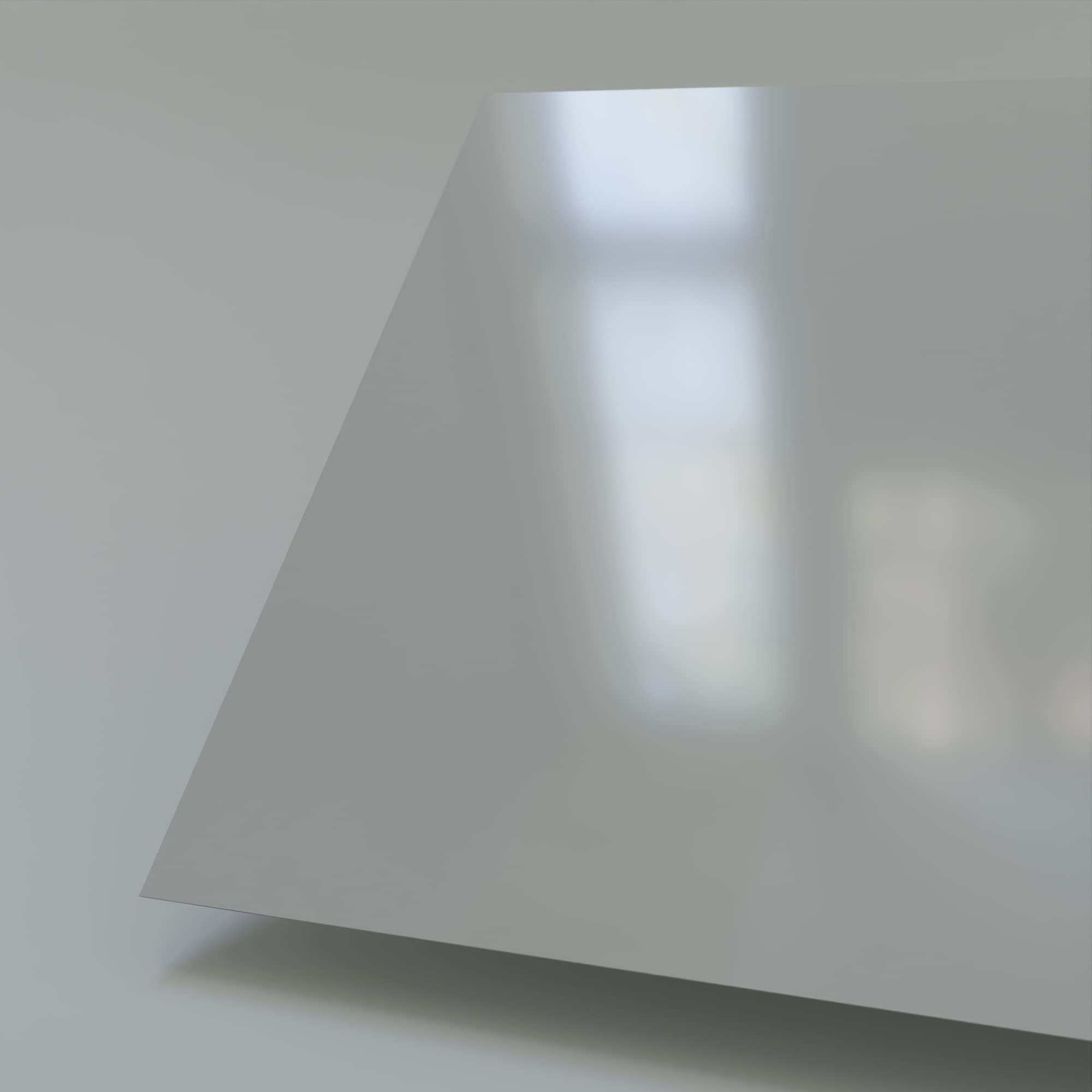 PVC Kunststoffplatte 2000x1000 mm - 1 Stück - seidenmatte PVC Platte, porenlos glatte Oberfläche - Kunststoffplatte 2mm hellgrau (RAL 7004) - leicht flexibel - (1 Stück - 200x100cm, 2mm hellgrau)