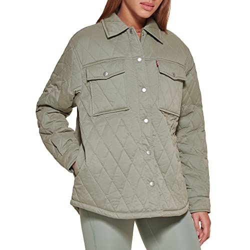Levi's Women's Diamond Quilted Lightweight Shirt Jacket