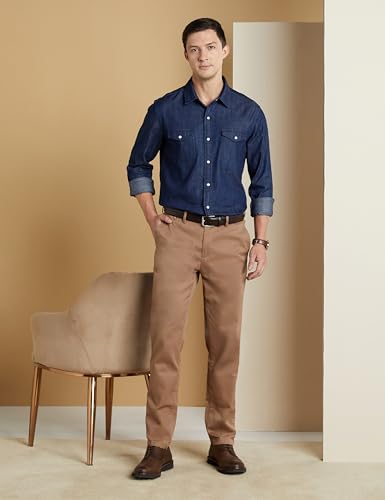 Image of Symbol Premium Men's Casual Cotton Denim Shirt | Regular Fit | Available in Plus Sizes