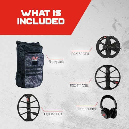 Image of MINELAB Equinox 900 Bundle, Includes Metal Detector, EQX 15 Coil, and Backpack