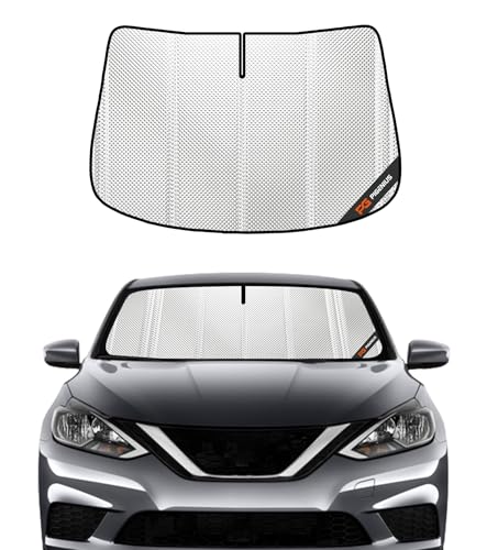 Pigenius Windshield Sun Shade for Nissan Sentra 2013-2019. Full Coverage Rearview Mirror Shade for...