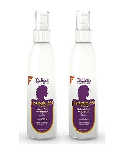 Hydrate Me Natural Curl Moisturizer and Enhancer Enriched with Shea Butter | Leave in Conditioner | Styling Product | Natural Hair Product | African American Hair Products for Women (2 Bottles)
