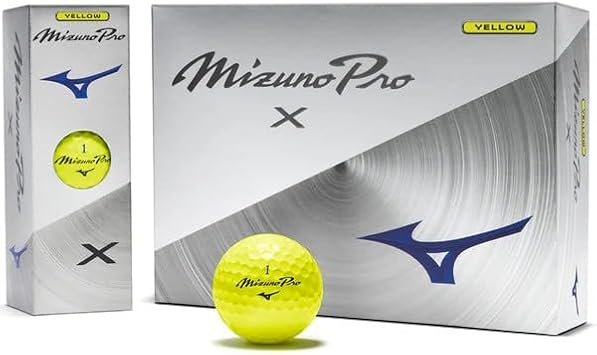 Mizuno Pro X Golf Balls - Yellow - 12 Pack