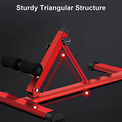 romeinse stoel Multifunctionele Romeinse Stoel, Zitbank, Druk Bank, Gym Home Hyperextensie Romeinse Stoel, Krachttraining Fitness Vetverbranding Machine (Color : Red) - Image 5