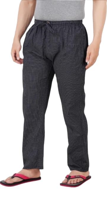 Men's Cotton Casual Style Pyjama Set | Pyjama Bottom wear Full Length (Pack Of 1) (Black)-picture-50