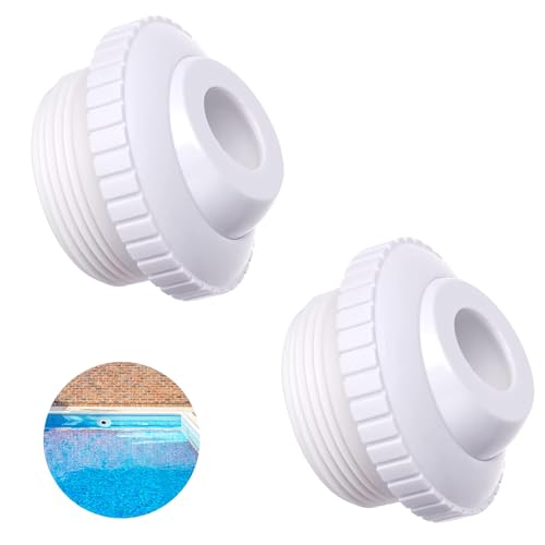 RAYIMIO Buse de Piscine, 2 Pièces Buse Refoulement Piscine, Buse D'entrée pour Piscine, Buse de Retour de Piscine, Buse Refoulement pour Baignoire Spa,...