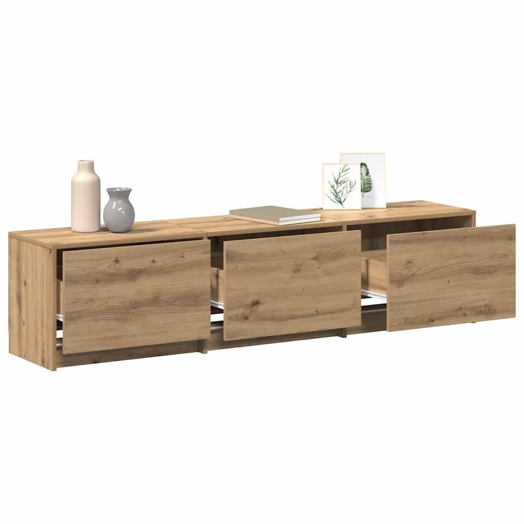 Madera resistente con luces LED ajustables modelo práctico Marrón 165x34x40
