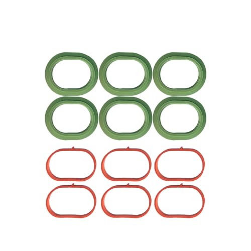 Image of Intake Manifold Upper and Lower Gasket Set For Mercedes-Benz C350 Ml350 C300 E400 Gle350 GLK350 SLK350 2012-2018 Replace 2761410180 2761410080