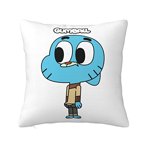 おかしなガムボール 枕カバー 45×45cm ピローケース 防ダニ 抗菌 防臭 肌に優しい ピロケース 四季適応 まくらカバー 洗える 柔らかい クッションカバー 美肌 美髪 抱き枕カバー