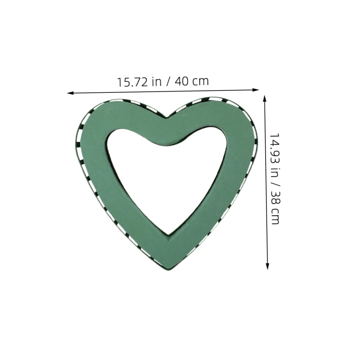 KONTONTY 2pcs Heart Floral Wreath Stand with Suction Cups DIY Floral Display Rack for Wedding Decor Home