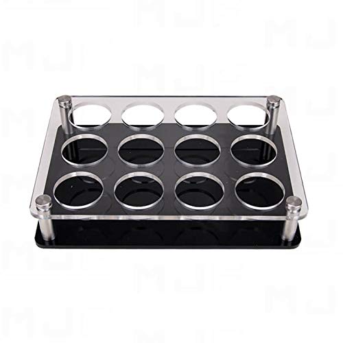 MJFLAIR cocktail bar shot glass acrylic tray container 12 holes-4x3