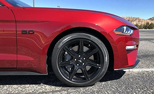 Emblemas Mustang GT 5.0 negro para restaurar y oscurecer insignias de guardabarros 7