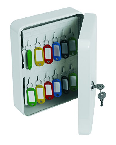Phoenix Safe Company Metal Safe Company 48 Hook Key Box with Lock - White