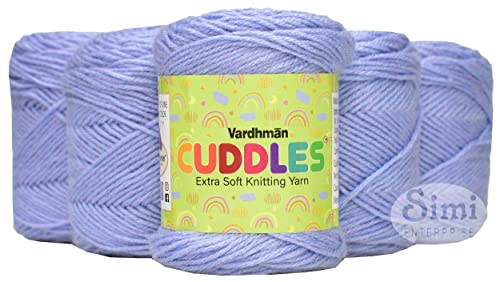 Image of Vard Hman 100% Acrylic Wool Iris 6 PC Baby Wool Ball Hand Knitting Wool /Art Craft Soft Fingering Crochet Hook Yarn-E Art-ADDB