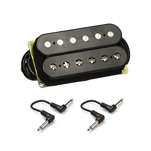 DiMarzio DP160 Norton Bridge Guitar Pickup - Black with Patch Cables