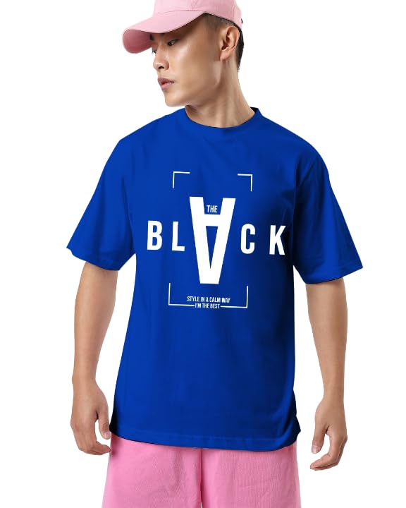 Image of Men's Solid Oversized Fit T-Shirt