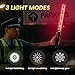 E-RIDING 1 Pack Traffic Wand, 16 Inch Red Air Traffic Control Wands, LED Traffic Safety Baton with 3 Flashing Modes for Traffic Control, Parking, Aircraft, Car Directing