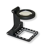 Garantie : 2 Carson Compte-Fils en métal avec Loupe 6X 20 mm Noir