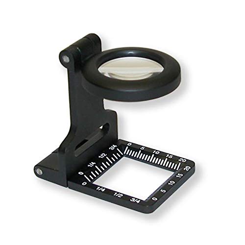 Carson Metal LinenTest - Cuentahilos (20 mm, 6 aumentos, con Estuche)