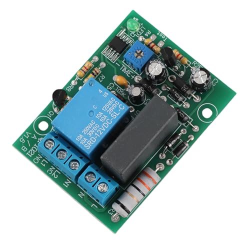 Delay Relay Delay AC 220V, Temporizador de Módulo de Interruptor de Retardo Ajustable de 0-10s, 0-10min, 0-100min, 0-10h(0~10min Delay Time)