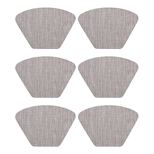 Sets de table en PVC lot de 6 beige antidérapant et résistant à la chaleur - 2