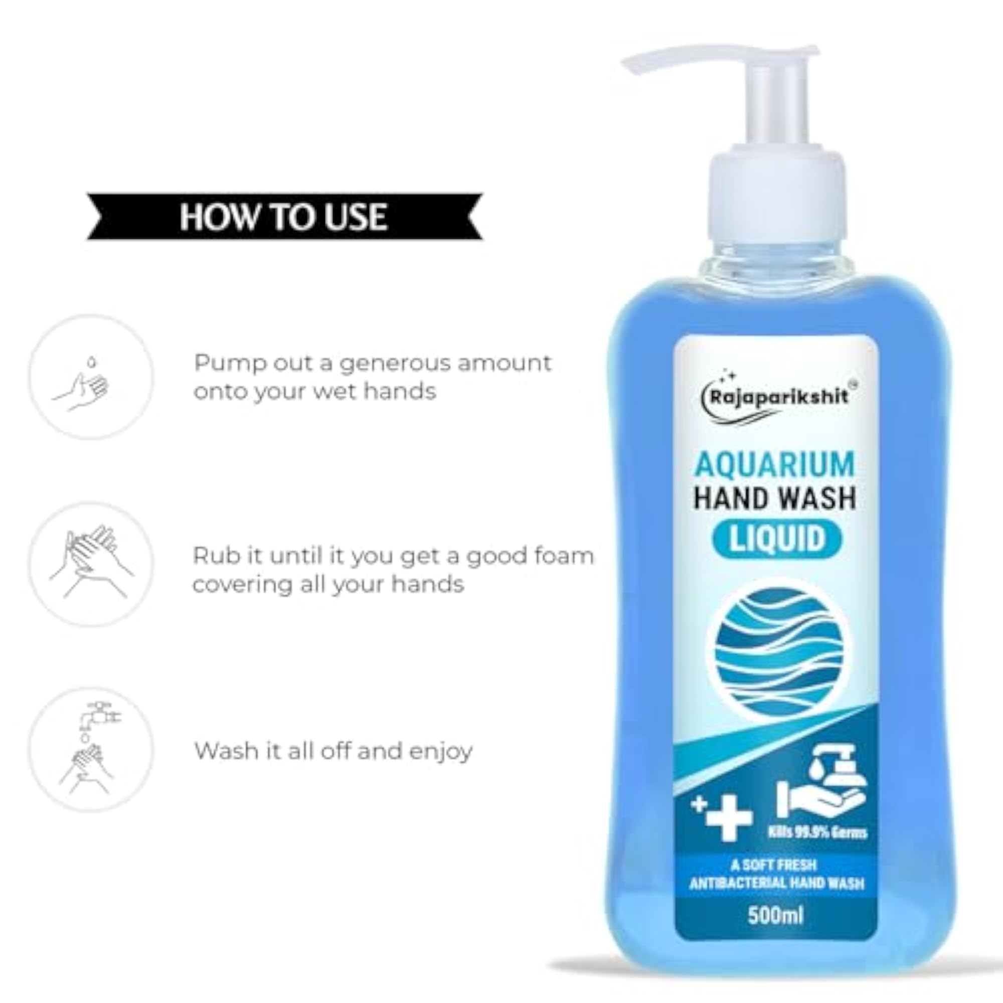 Antibacterial Moisturizing Hand Wash for Daily Use, Pack of 2