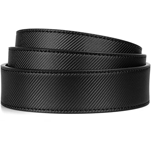 Image of Founders & C Mens Leather Ratchet Belt Strap Only 1 3 /8 inch Without Buckle,Replacement Strap Suitable for 40MM Slide Buckle