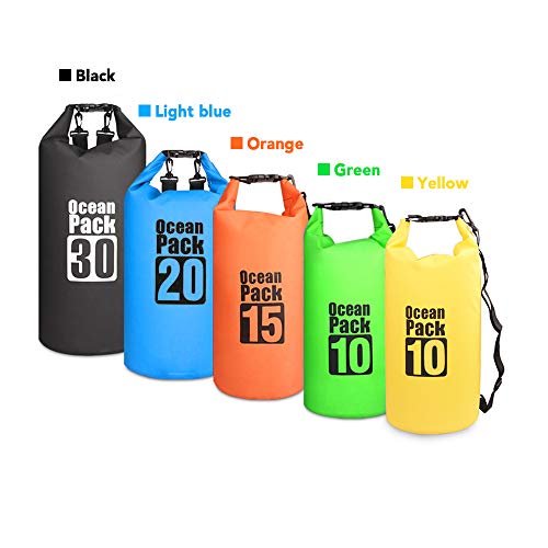 Anself 10L / 15L / 20L / 30L Ao Ar Livre À Prova D 'Água Mochila Seca Saco Flutuante Rolo Superior