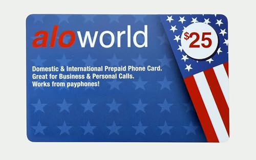 Phone Card for International & Domestic Calls, Prepaid Calling Card for Any Phones & Payphones | $25 USD