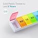 VVM Weekly Pill Organizer Large, Easy Open Pill Box 7 Day with Secure Closure, Medicine Pill Organizer for The Arthritis, Pill Container Holder, Daily Pill Case for Vitamins Medication Supplements