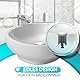 EsGo Sanitär - Universal Waschbeckenstöpsel 40mm - Geeignet für Alle Handelsüblichen Waschbecken und Bidets - Edelstahl Abflussstopfen Höhenverstellbar