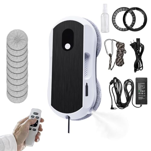 Robot De Limpieza De Ventanas, Limpiador De Ventanas Inteligente, Limpiador De Ventanas Con Mando A Distancia, 3 Modos De Limpieza Y Succión Fuerte 5600pa, Para Ventanas Exteriores E Interiores Robot De Limpieza De Ventanas, Limpiador De Ventanas Inteligente, Limpiador De Ventanas Con Mando A Distancia, 3 Modos De Limpieza Y Succión Fuerte 5600pa, Para Ventanas Exteriores E Interiores