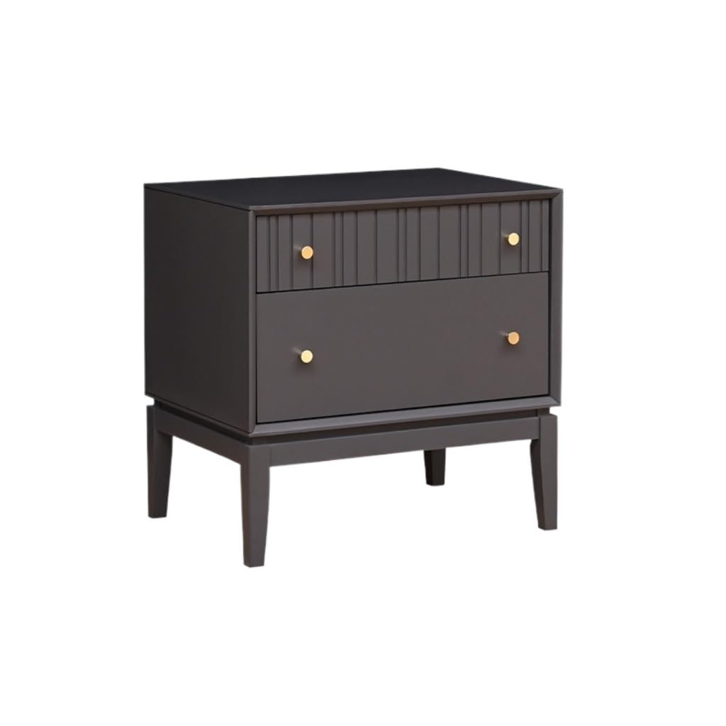 GFHTRELY Couch Desk Bedside Table Solid Wood Drawer Type Bedside Storage Cabinet Simple Bedroom Storage Cabinet Small Table(02)