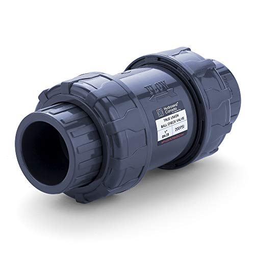 HYDROSEAL Sharkfellow 1-Inch PVC True Union Check Valve