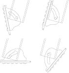 Extension Ladder Parts, Shoe kit for Extension Ladders, Aluminium Extension Ladder, Safety Extension Ladder Feet for Ladder Anti-Skid Feet Set Safe Ladder Replacement Feet Ladder Accessories Loopunk