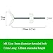 Baby Gate Guru Extra Long M8 (8mm) Stair Banister Adapter Y-Spindle Rods 2 Pack for Pressure Mounted Baby and Pet Safety Gates (8mm, White)