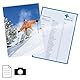 Ibico Basics Laminierfolien A4 Leicht, Heißlaminierfolien glänzend, 100 Stück, Extra Dünn, Transparent, Kristallklar, Runde Ecken, Ideal für Schule oder Büro, 627308