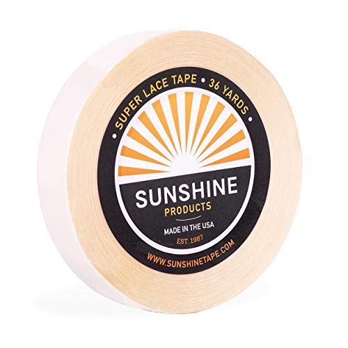 Image of Sunshine Tape | Super Lace Wig Adhesive Tape Roll | Double Sided, Medical Grade | Toupee and Wig Tape (1 inch x 36 YDS, 1 Roll - Full Price)