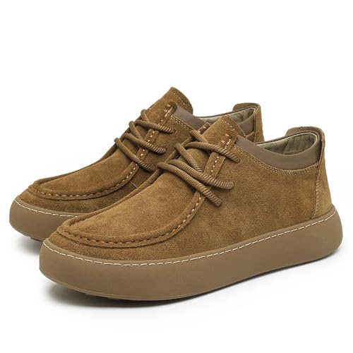 Men's Shoes British Style Vintage Leather Shoes Versatile Men's Casual Leather Shoes Men's Soft-Soled Driving Shoes