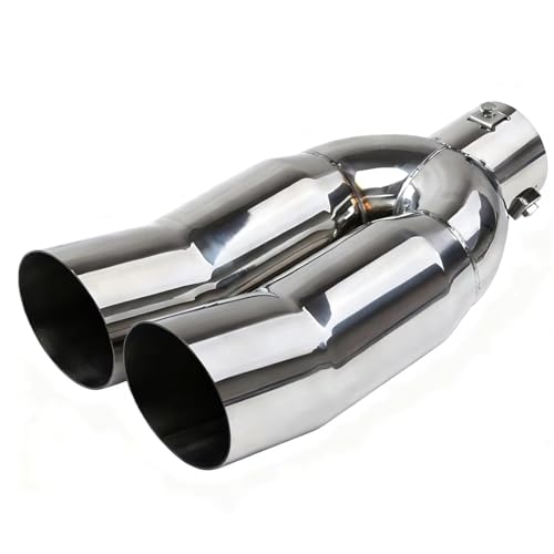 Tuyau d'échappement rouillé ? Changez pour cet embout double sortie universel en acier inoxydable