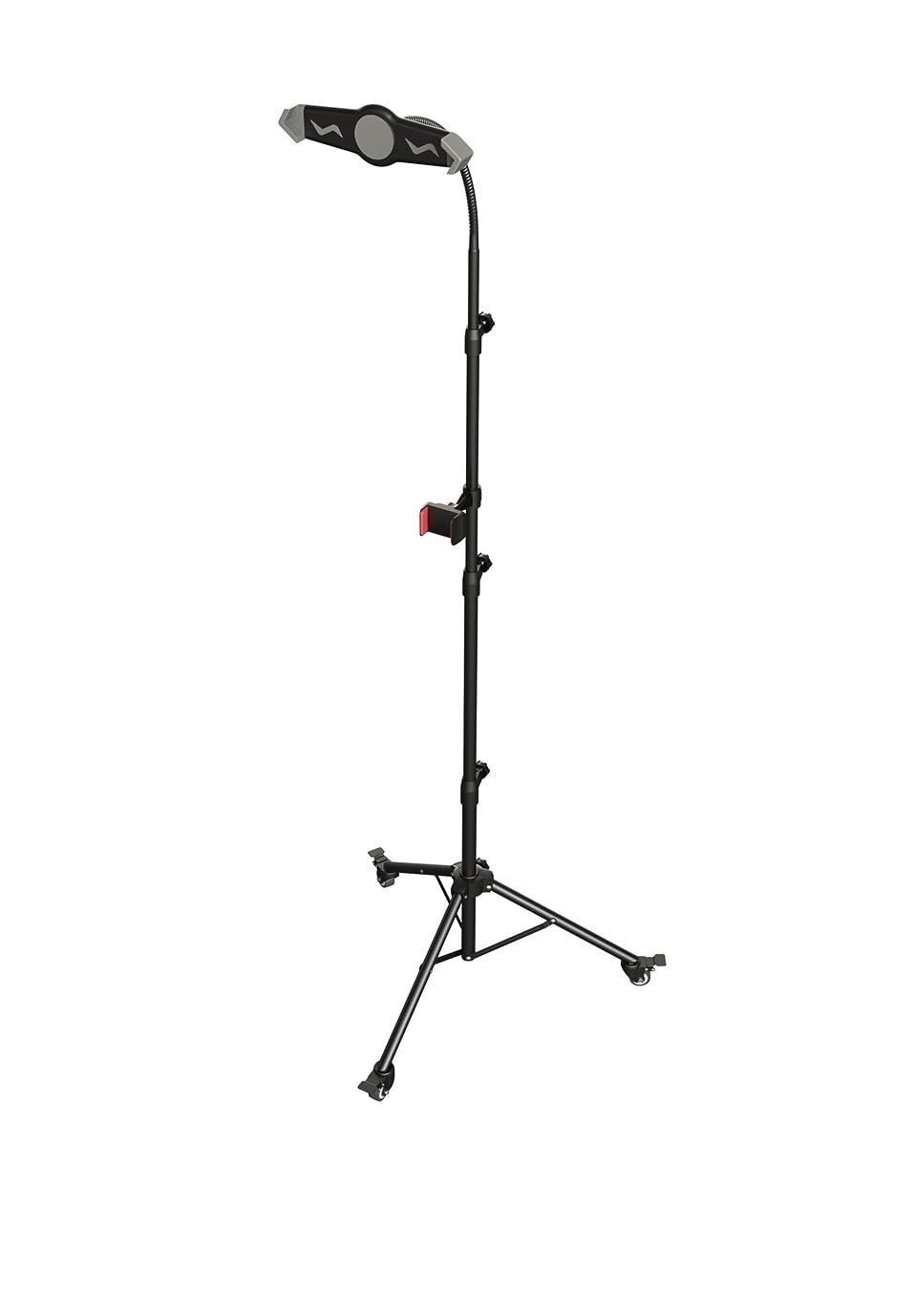 Mount Plus TB-F01 Gooseneck Floor Tripod Stand with Wheel for iPhone, iPad, iPad Pro and Other Tablets Size 9