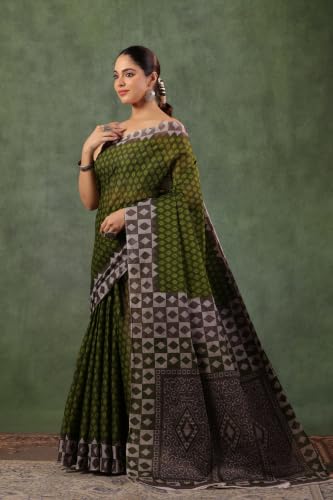 Image of TAMAIRA FASHION Mulmul Pure Cotton Saree For Woman |Office Wear Daily Wear Sarees For Women Without Blouse Piece(Available in 15 Colours)