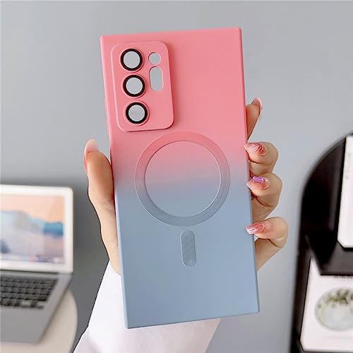 Coque magnétique de luxe pour Samsung S23 et S22 Ultra avec charge sans fil