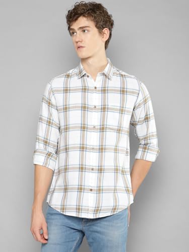 Image of Allen Cooper Checks Shirts for Men - 100% Cotton Comfort Fit Casual and Formal Shirt - Breathable, Soft, Classic Style (Multiple Colors)
