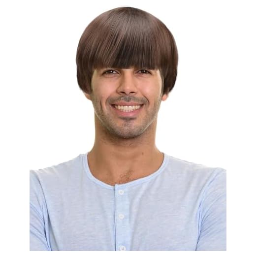 Dark Brown Mushroom Cut Wig