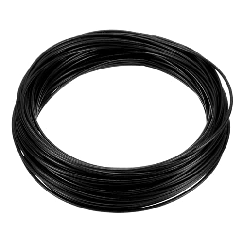 uxcell 1/16" (1.5mm) 304 Stainless Steel Cable Wire Rope 7 x 7 Strands Core 50ft (15m) Vinyl Coated Aircraft Wire for Construction Outdoors Marine Rigging Decking Railings